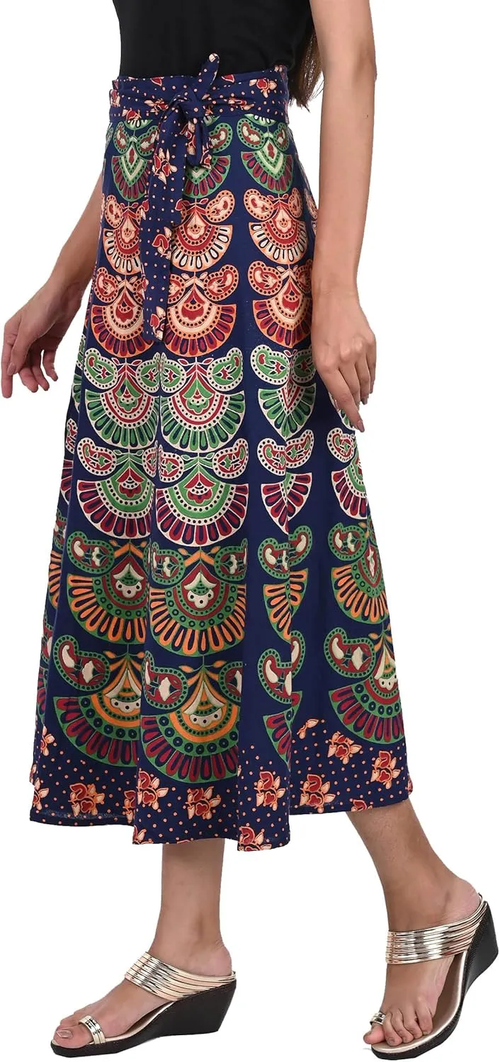 Long Wrap Around Skirts Indian Cotton Women's Beach Clothing