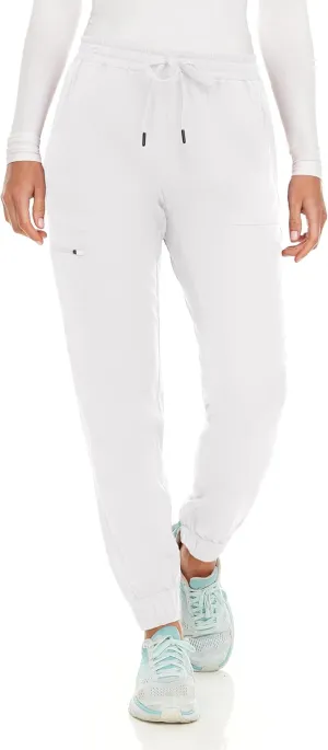 MediChic Stretch Jogger Scrub Pants with Zipper Side Pocket Scrubs, Available in 13 Colors from XS-2X