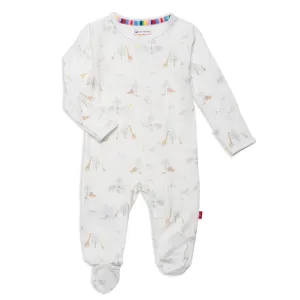 Modal Magnetic Footie - Serene Safari - White