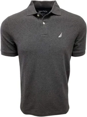 Nautica Men's Short Sleeve Solid Cotton Pique Polo Shirt Nautica Men's Short Sleeve Solid Cotton Pique Polo Shirt