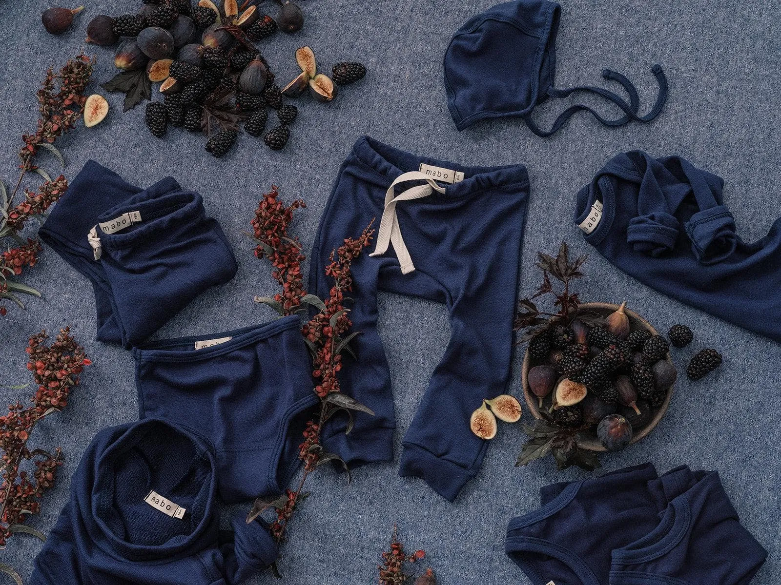 organic cotton bonnet - midnight