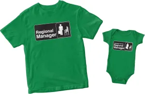 Regional Manager/Assistant to The Regional Manager Matching Family Shirts