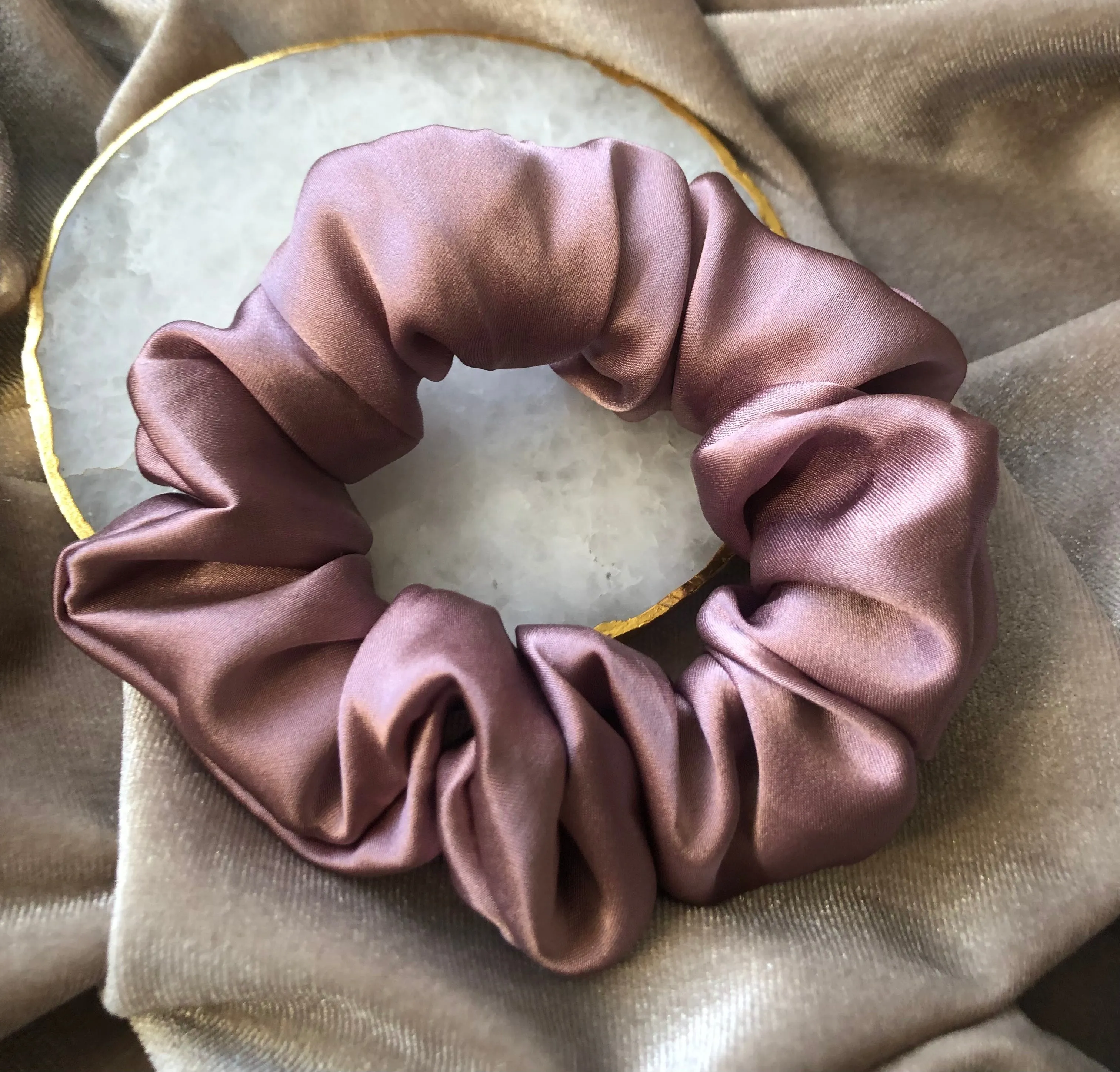 Single Classic Mulberry Silk Scrunchies