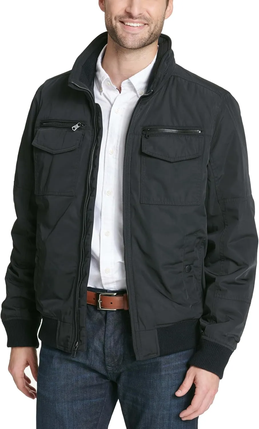 Tommy Hilfiger Men's Water Resistant Performance Bomber Jacket (Standard and Big & Tall)