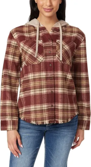 WallFlower Women's Casual Fleece and Plaid Shackets/Jackets Juniors