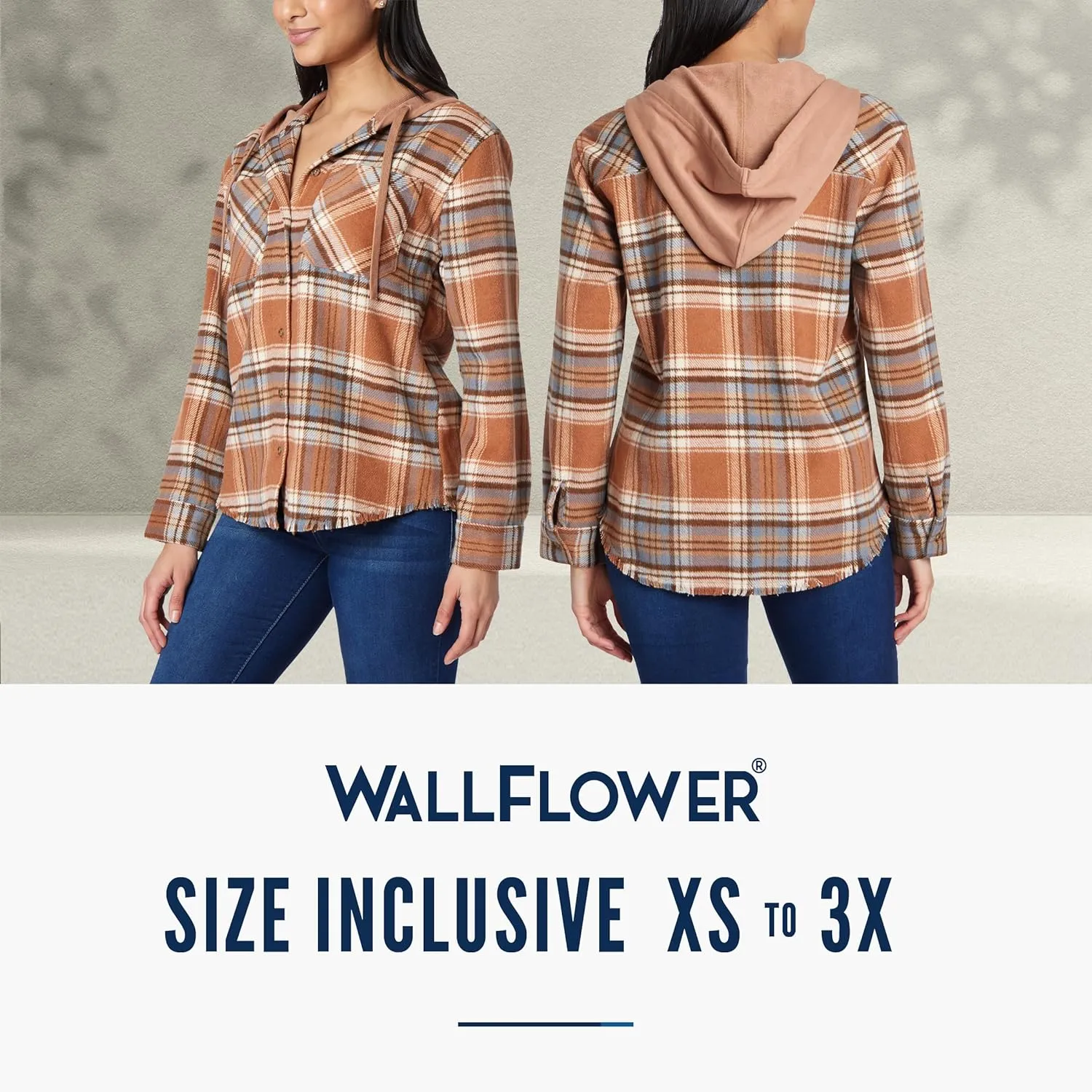 WallFlower Women's Casual Fleece and Plaid Shackets/Jackets Juniors
