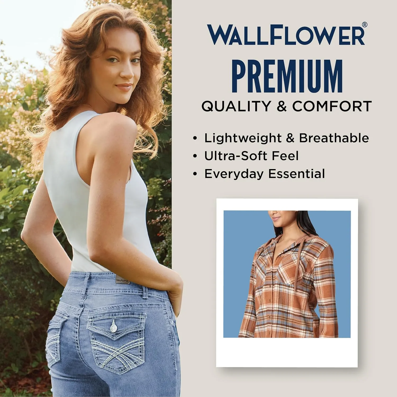 WallFlower Women's Casual Fleece and Plaid Shackets/Jackets Juniors