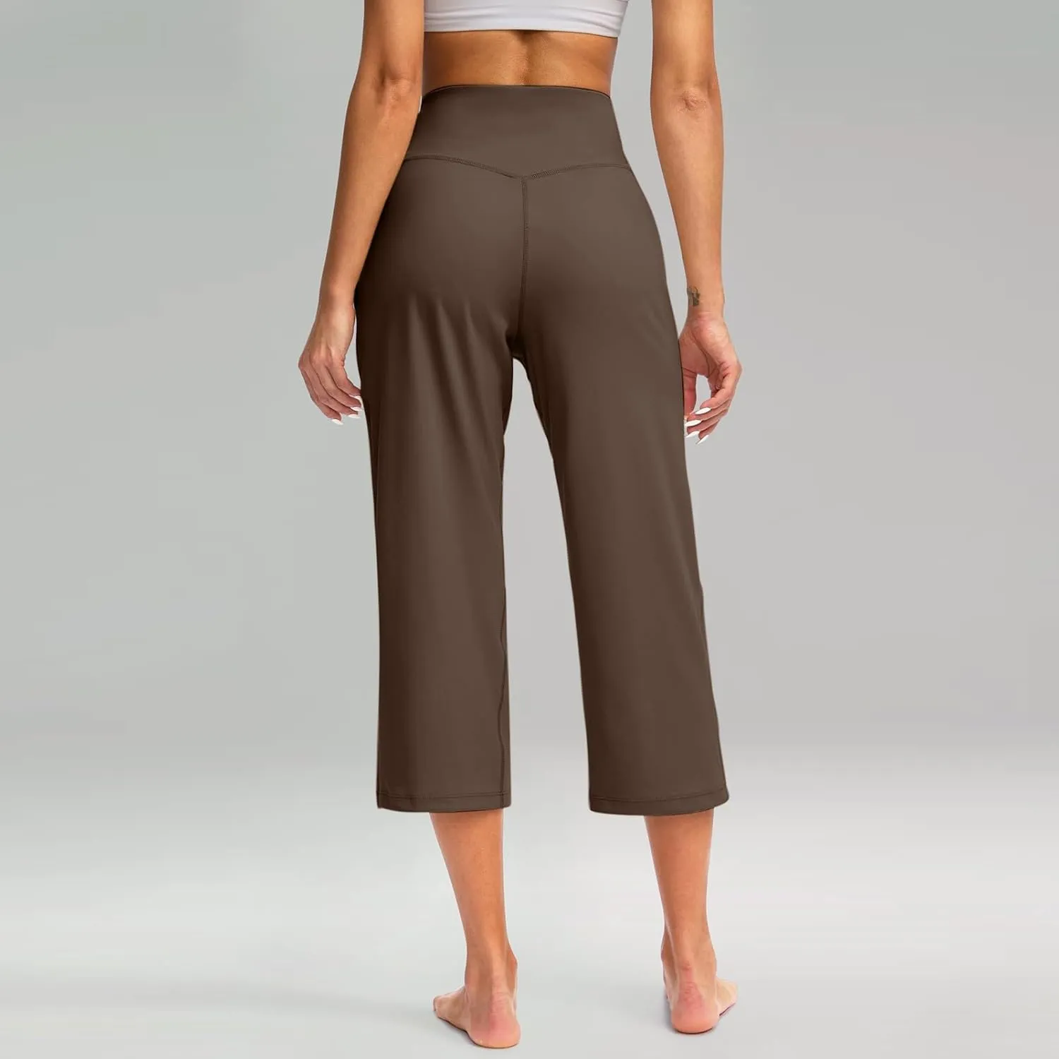 Women High Waisted Wide Leg Cropped Pants Various Occasion Stylish Styles Trousers Work Gym Fashion Casual Yoga Pants