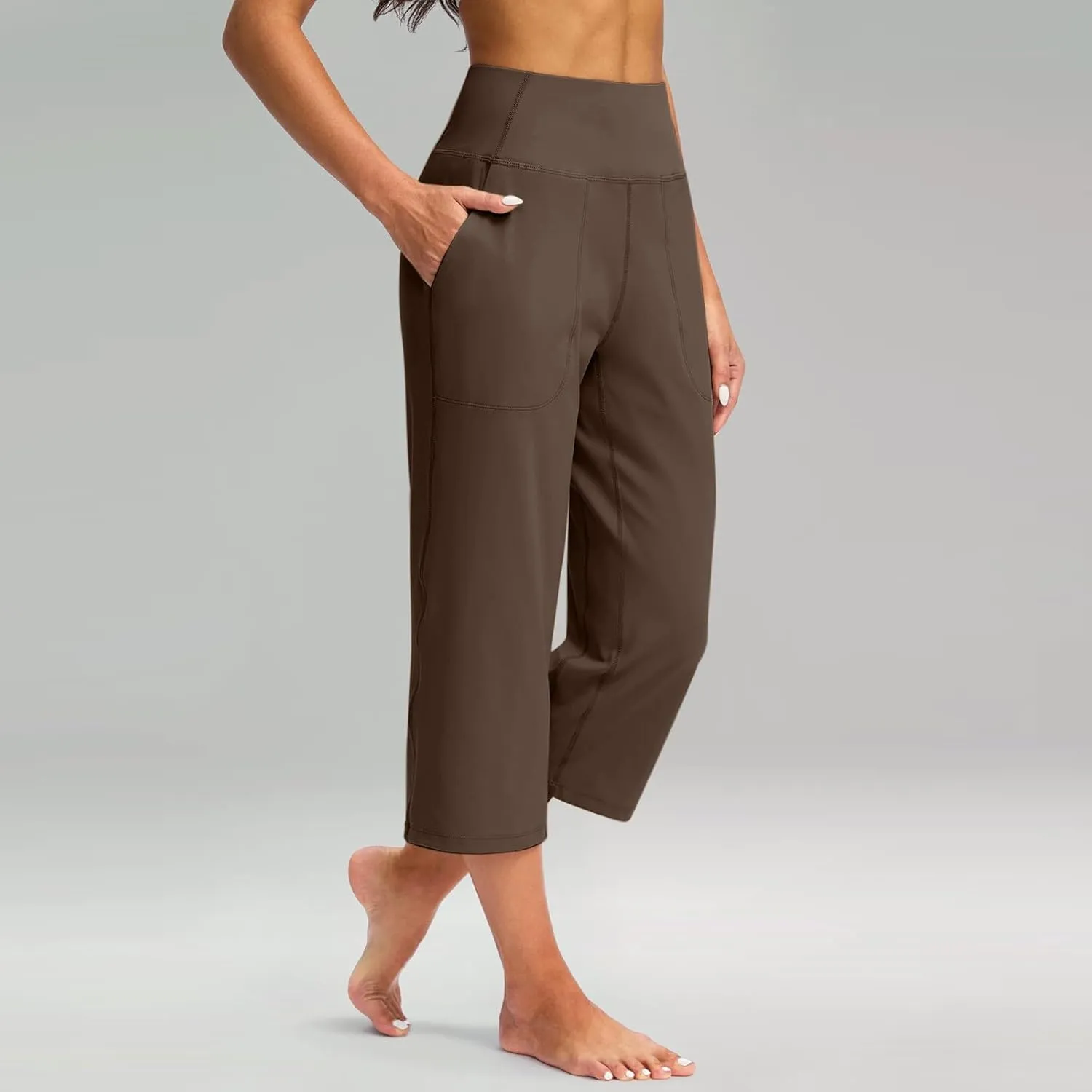 Women High Waisted Wide Leg Cropped Pants Various Occasion Stylish Styles Trousers Work Gym Fashion Casual Yoga Pants